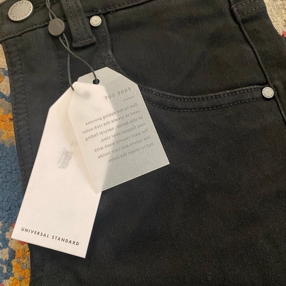 Universal Standard Black Skinny Jeans Seine High Rise 27” Pants Women’s Size 00 - Picture 10 of 11